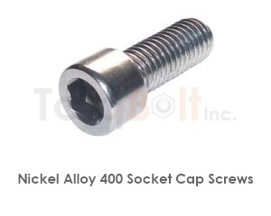 Monel 400 socket cap screws to DIN 912 / ISO 4762, UNS N04400